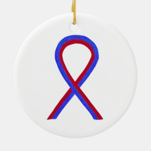 Benutzerdefinierte Ornamente aus rotem und blauem