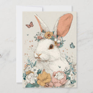 Benutzerdefinierte Osterkarte mit Blumen und Oster Feiertagskarte