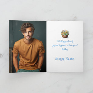 Benutzerdefinierte Osterkarte mit Foto Feiertagskarte
