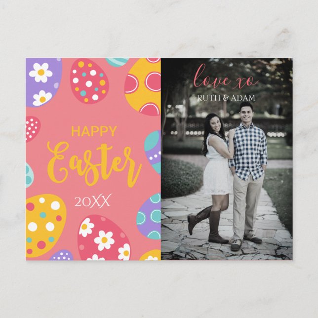 Benutzerdefinierte Osterpostkarte Postkarte (Vorderseite)