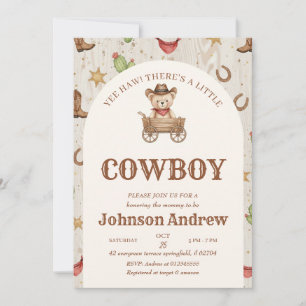 Benutzerdefinierte Outlaw-Cowboy-Baby-Shower-Einla Einladung