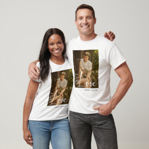 Benutzerdefinierte Paare Foto T - Shirt Personalis