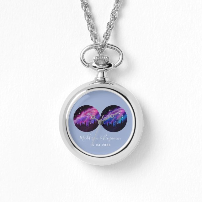 Benutzerdefinierte Paare Zodiac gibt jedes Horosko Armbanduhr (Vorderseite)