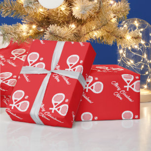 Benutzerdefinierte Padel-Sport-Weihnachtsverpackun Geschenkpapier