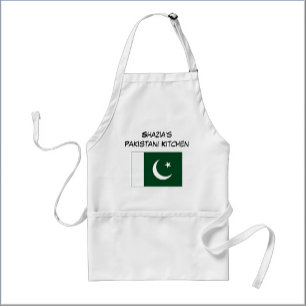 Benutzerdefinierte Pakistan-Flagge Weiß und Grün Schürze