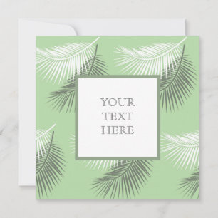 Benutzerdefinierte Palm Leaf-Grußkarte - Moderne S