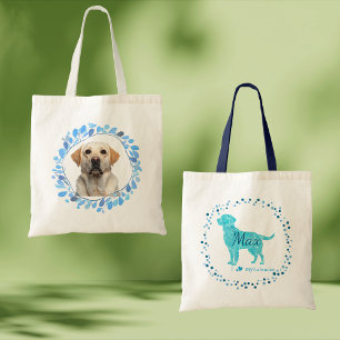 Benutzerdefinierte pastellblaue Labrador Retriever Tragetasche