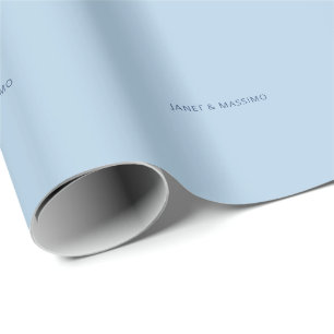 Benutzerdefinierte pastellblaue personalisierte mi geschenkpapier