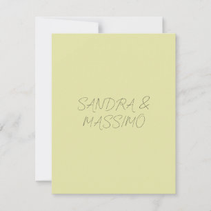 Benutzerdefinierte Pastellfarbe personalisierter m RSVP Karte