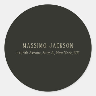 Benutzerdefinierte pastellgraue personalisierte mi runder aufkleber