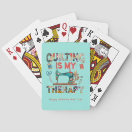 Benutzerdefinierte Patchwork-Quilting-Therapie Spielkarten