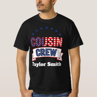 Benutzerdefinierte patriotische Cousin-Crew-Passen T-Shirt