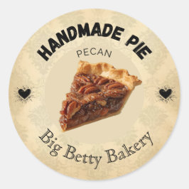 Benutzerdefinierte Pecan Pie Labels | Personalisie Runder Aufkleber