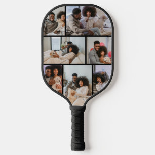 Benutzerdefinierte Personalisierte BildCollage und Pickleball Schläger