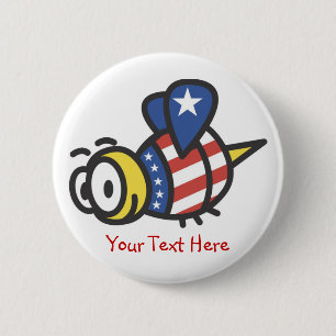 Benutzerdefinierte Personalisierte Bumblebestasten Button