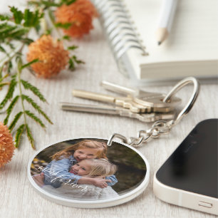 Benutzerdefinierte personalisierte Foto-Vorlage Sc Schlüsselanhänger