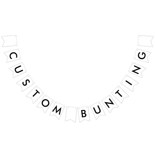 Benutzerdefinierte Personalisierte FRACK BUNTING F Wimpelkette (Alle)