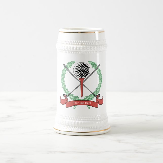 Benutzerdefinierte Personalisierte Golf-Tasse Bierglas (Mittel)