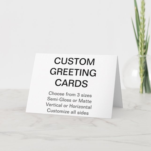 Benutzerdefinierte Personalisierte Grußkarte mit 7 Karte (Vorderseite)