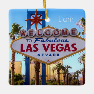 Benutzerdefinierte Personalisierte Las Vegas Keramikornament