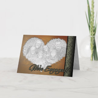 Benutzerdefinierte Personalisierte Online-Verlobun Ankündigung