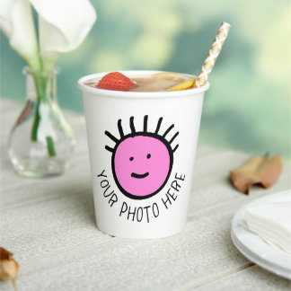 Benutzerdefinierte Personalisierte Papiergruppen 8 Pappbecher