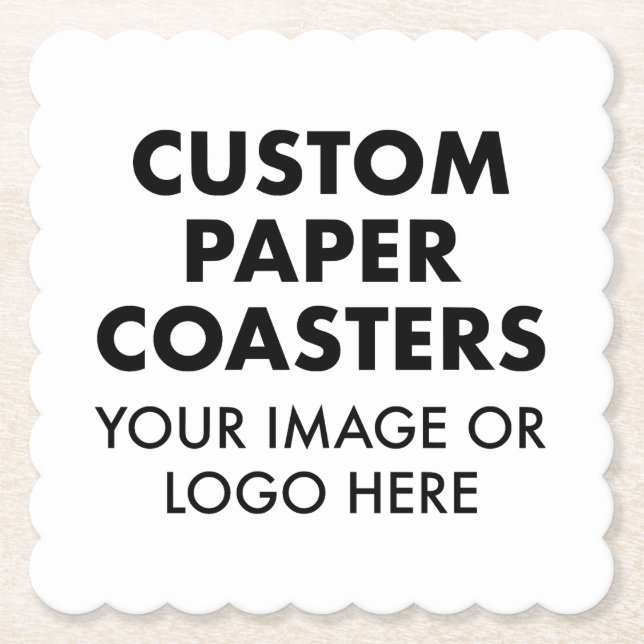 Benutzerdefinierte personalisierte PAPIERUNTERSETZ Untersetzer (Vorderseite)