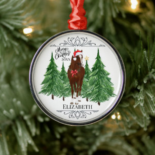 Benutzerdefinierte Personalisierte Pferd Wasserfar Ornament Aus Metall