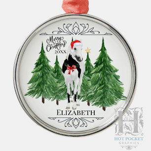 Benutzerdefinierte Personalisierte Pferd Wasserfar Ornament Aus Metall