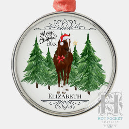 Benutzerdefinierte Personalisierte Pferd Wasserfar Ornament Aus Metall