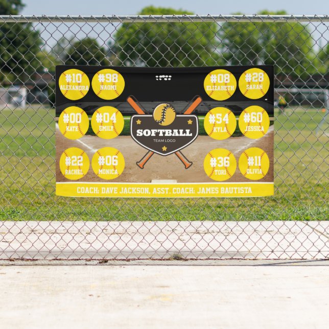 Benutzerdefinierte personalisierte Softball-Banner Banner (Insitu)