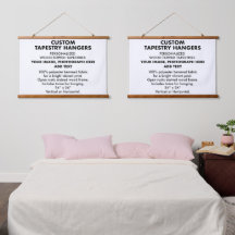 Benutzerdefinierte personalisierte TAPESTRY-HÄNGER