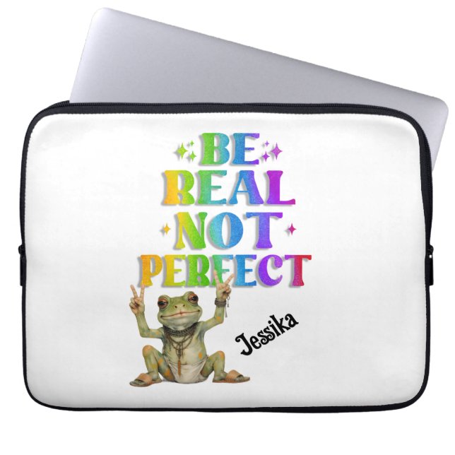 Benutzerdefinierte Personalisierung Positive Boho- Laptopschutzhülle (Vorderseite)