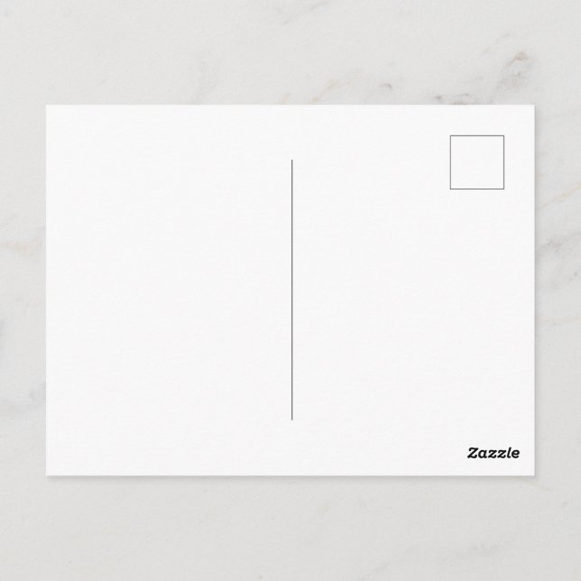 Benutzerdefinierte Personalisierung Postkarte (Rückseite)