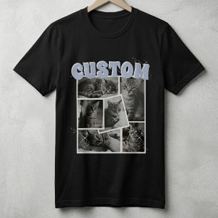 Benutzerdefinierte Pet Bootleg Vintage 90er Foto C T-Shirt