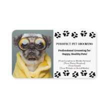 Benutzerdefinierte Pet Groomer Business Card mit F