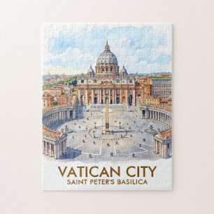 Benutzerdefinierte Petersbasilika Vatikanstadt Aqu Puzzle