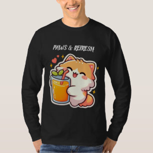 Benutzerdefinierte Pfoten und Erfrischendes Süßes T-Shirt