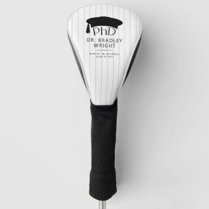 Benutzerdefinierte PhD-Doktorhut Doktorgrad Abschl Golf Headcover