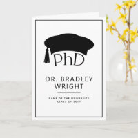 Benutzerdefinierte PhD-Doktorhut Doktorgrad-Abschl
