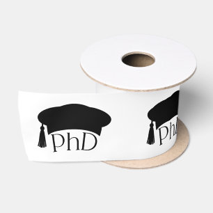 Benutzerdefinierte PhD-Doktorhut Doktorgrad Abschl Satinband