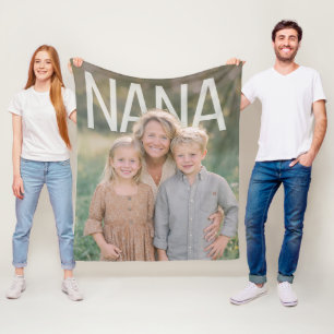 Benutzerdefinierte PhotoPop Oma Fleecedecke