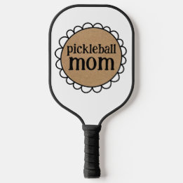 Benutzerdefinierte PICKLEBALL MOM mit geschwungene Schläger