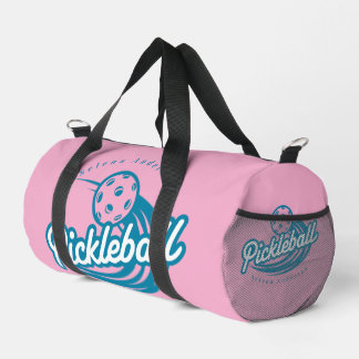 Benutzerdefinierte Pink Teal Pickleball Sportstasc Duffle Bag