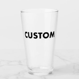 Benutzerdefinierte Pintglas-Leerform 16oz Shaker G Glas