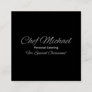 Benutzerdefinierte Platz-Visitenkarten, elegante M Quadratische Visitenkarte
