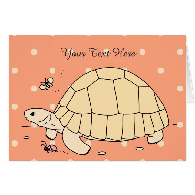 Benutzerdefinierte Plowshare Tortoise Card (Vorderseite (Horizontal))