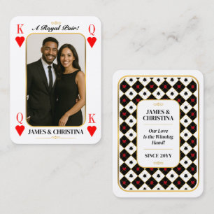 Benutzerdefinierte Poker Karten, Royal Pair Gesche Telefonnummerkarte