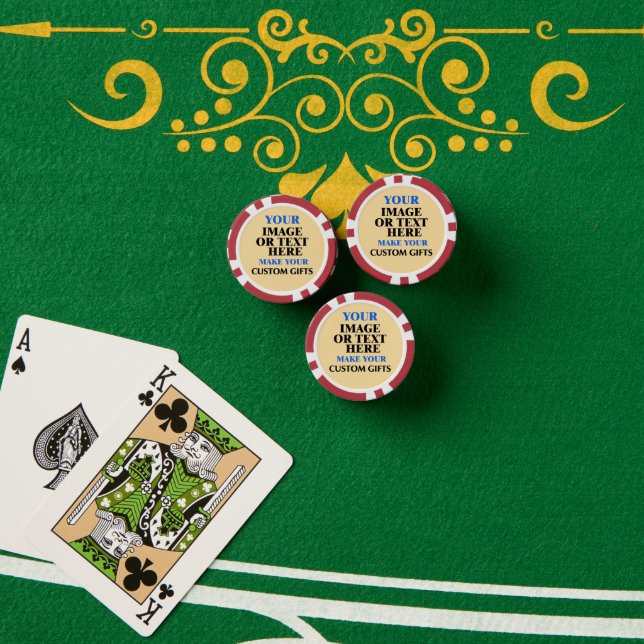 Benutzerdefinierte Pokerchips, Personalisiertes Ca Pokerchips (Pokertisch (Stapel))