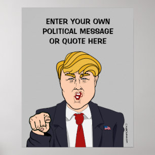 Benutzerdefinierte politische Nachricht Poster